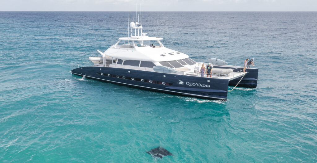 Catamaran Quo Vadis aux Seychelles