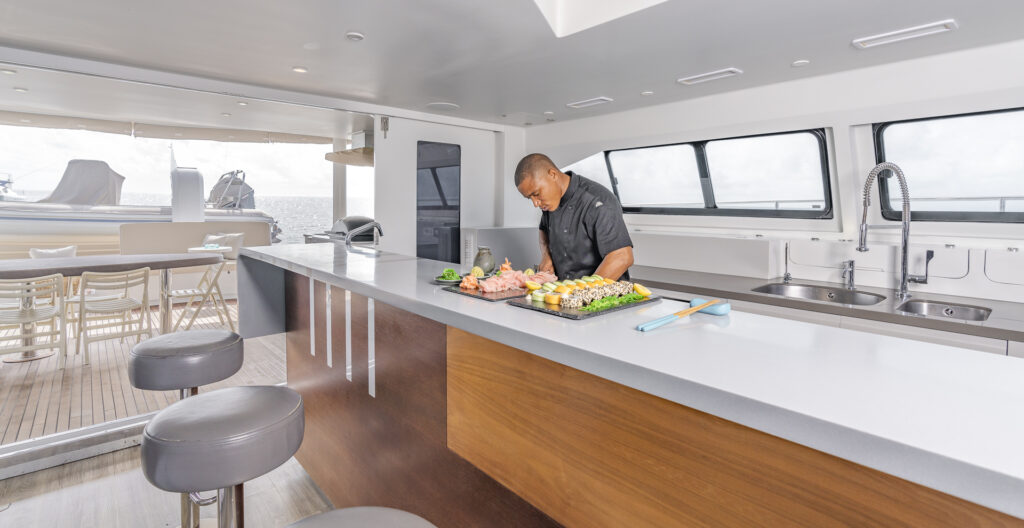 Cuisine Catamaran Quo Vadis Seychelles
