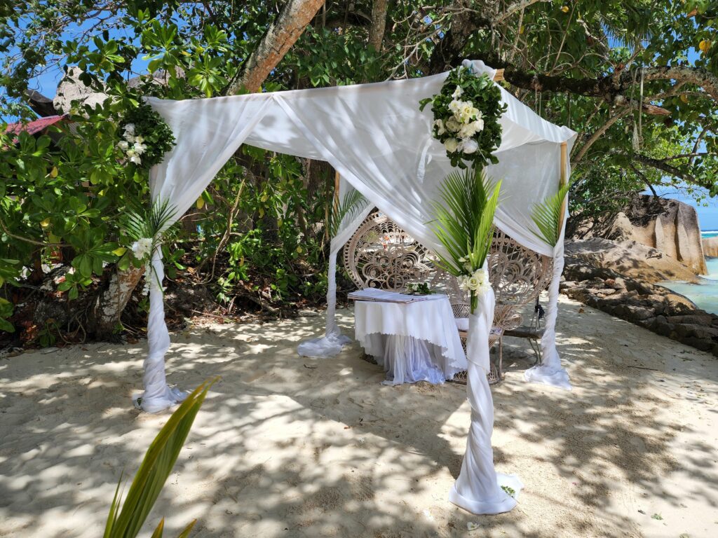 Mariage de luxe aux Seychelles
